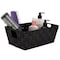 Simplify Small Woven Storage Shelf Basket in Black, 2PK 25014-BLK-2PK - alternate 2